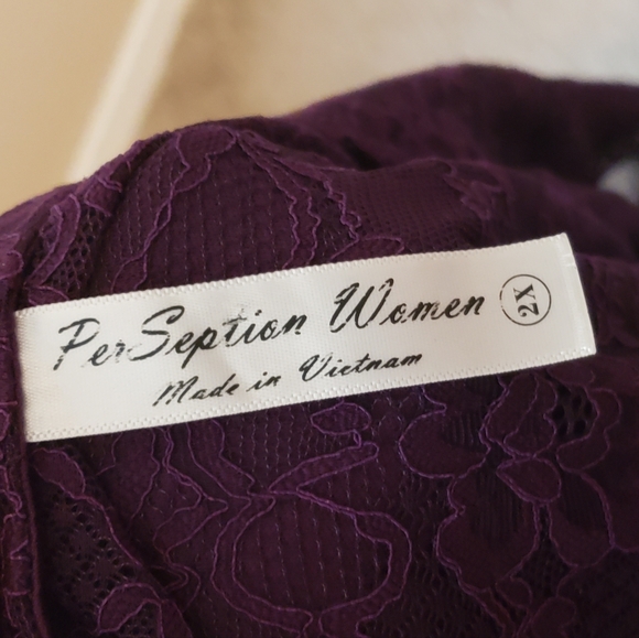 Per Seption Woman Deep Purple Blouse, Size 2x - Picture 7 of 7